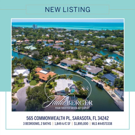 NEW LISTING: Siesta Key Waterfront - Direct Access to Sarasota Bay