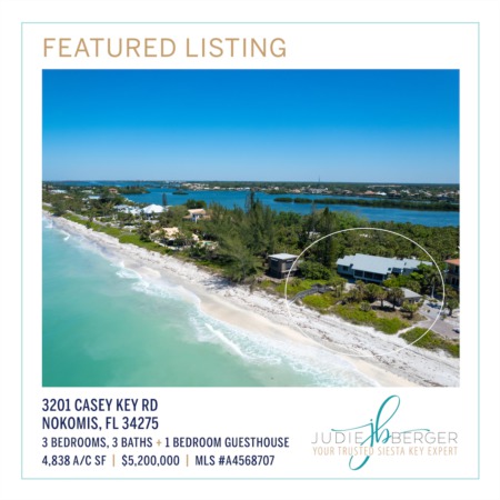LIVE INSPIRED: Private Casey Key Beach Home on Gulf of Mexico