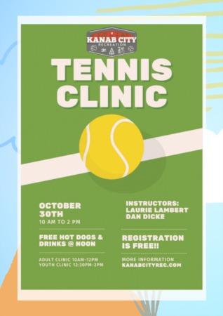 Kanab City Tennis Clinic 2021