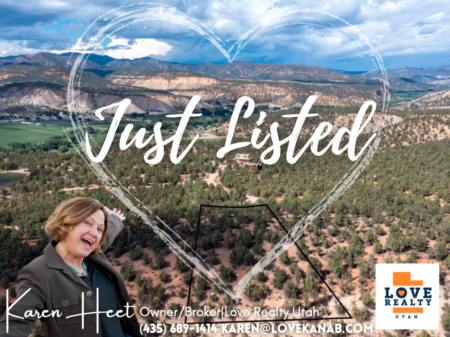 Just Listed!! Build your custom mountain dream home on 1.69 acres of gorgeousness with 360 views of the White Cliffs of Orderville, plus Zion National Park in the distance!