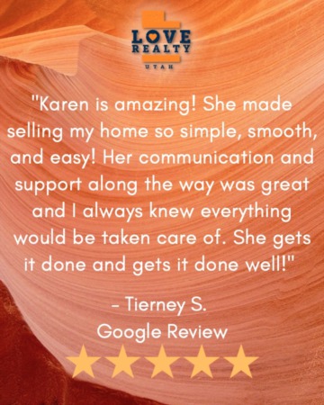 5 Star Google Review for Karen Heet & Love Realty Utah!