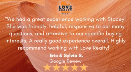 Five Stars for Buyers Agent Stacey Rhoades & Love Realty Utah!
