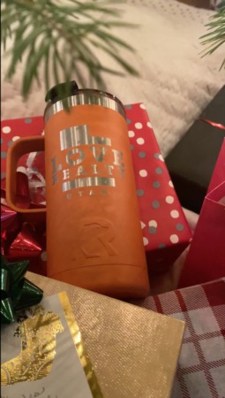 The Love Realty Utah Love Mug under the Christmas Tree for Mugshot Monday!