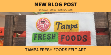Tampa Fresh Foods: felt art grocery store at Water Street Tampa