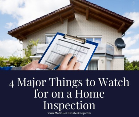 4 Major Things to Watch for on a Home Inspection