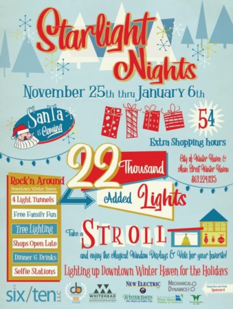 Starlight Nights In Winter Haven - Starting November 25th, 2020