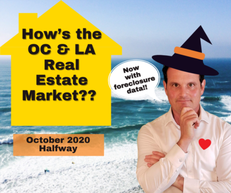 LA & OC Housing Market Update with Foreclosure Data (San Diego, too) - October 2020 - Halfway