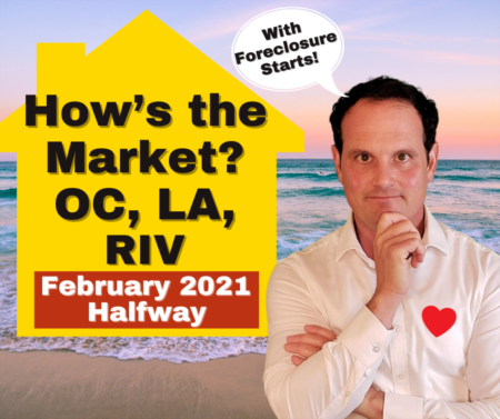  LA, RV & OC Housing Market Update with Foreclosure Data - February 2021 - Halfway