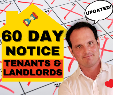UPDATED! 60 Day Notice to Vacate - Notice to Terminate Tenancy for tenants and landlords