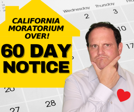 Moratorium Over! 60 Notice to Vacate - Notice to Terminate Tenancy for tenants and landlords