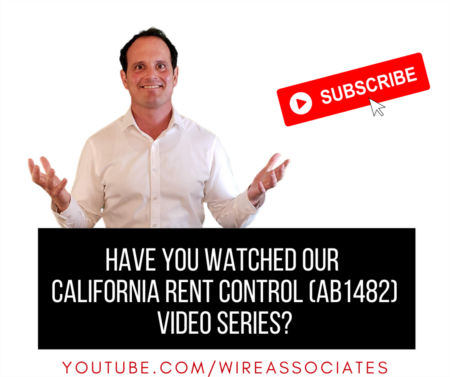 California Rent Control (AB 1482) Video Series!