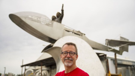 The World's First Airline Monument Moves To The Pier