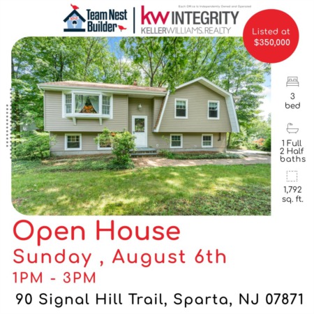 Open House SUNDAY August 6th 1PM-3PM @ 90 Signal Hill Trail
