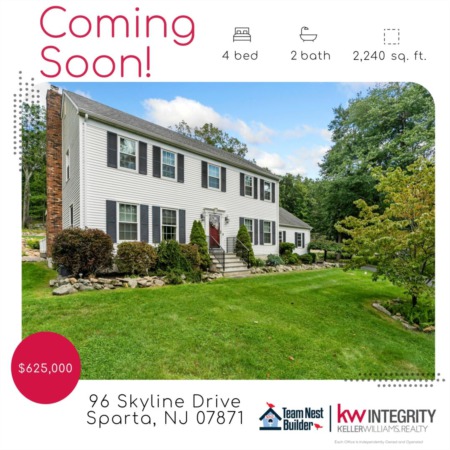 Spacious & Updated Colonial Coming Soon in Sparta, NJ!