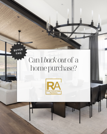 Can you back out of a home purchase?