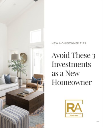 3 Investments to Avoid as a New Home Owner