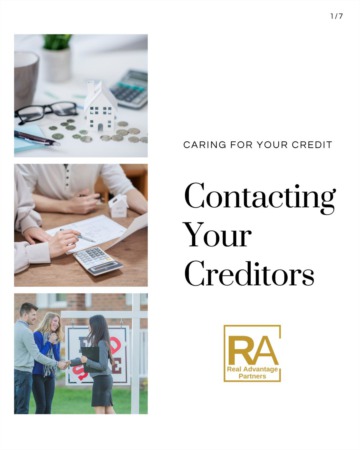 Caring for Your Credit: Contacting Your Creditors