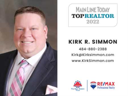 Kirk R. Simmon Named Main Line Today Top Realtor 2022