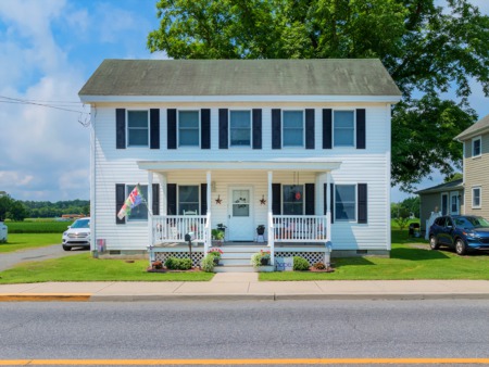 Downtown Milton Home Features a Relaxing Front Porch, Open Kitchen and Easy Access to the Delaware Beaches