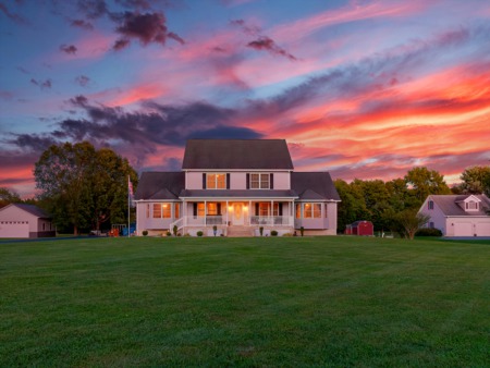 Outdoor Living Space, Nearly an Acre-And-A-Half of Land Highlight This Spacious Home Near Dover, Delaware