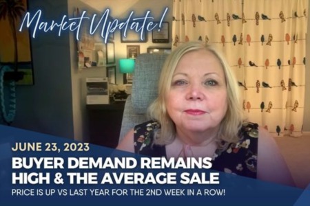 Buyer Demand Remains High & the Average Sale Price is UP vs Last Year for the 2nd Week in a Row!