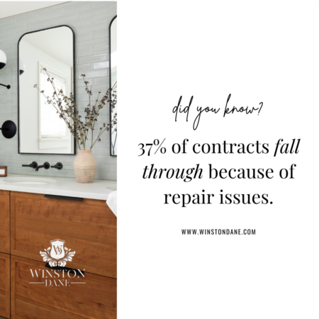 37% of contracts fall through because of repair issues