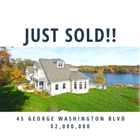 Just Sold! $2,000,000 Luxurious Dream Home at 45 George Washington Blvd, Hingham