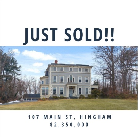 JUST SOLD for $2,350,000-Iconic Home in Downtown Hingham