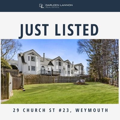 Just Listed - Beautifully Updated 3-Level Townhouse at 29 Church St Unit 23, Weymouth 