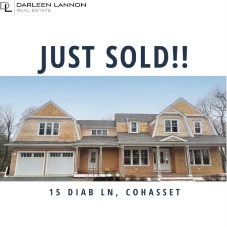 Just Sold for $2,550,000 - Congrats to my Buyers of 15 Diab Ln, Cohasset