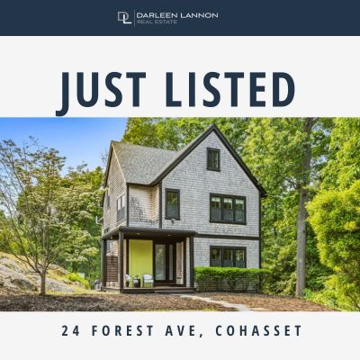 Just Listed - Designer Farmhouse at 24 Forest Ave, Cohasset