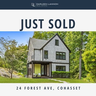 Just Sold -  Stunning Designer Farmhouse at 24 Forest Ave, Cohasset