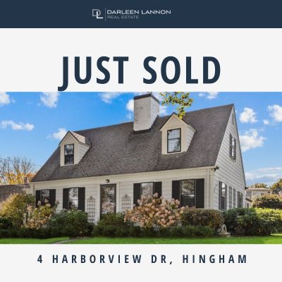 Just Sold -  Nantucket Style  Cape Cod home at 4 Harborview Dr, Hingham