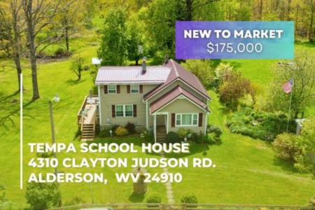 Historic Schoolhouse Turned Charming Home on 2.25 Acres | Country Living in Pence Springs