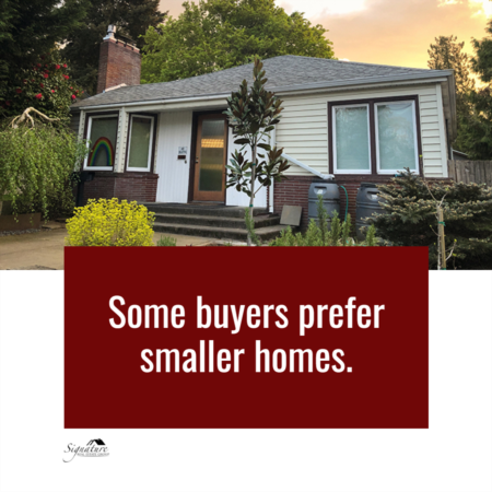 Some Buyers Prefer Smaller Homes