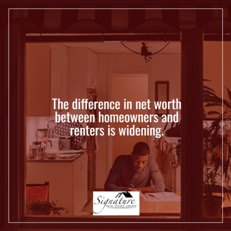 The Difference in Net Worth Between Homeowners and Renters Is Widening