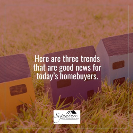3 Trends That Are Good News for Today’s Homebuyers
