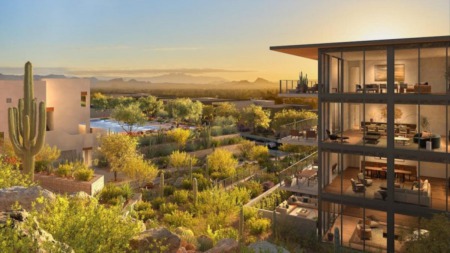 Construction underway on luxury condominiums at base of Camelback Mountain