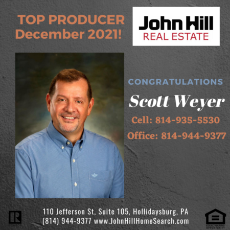Top Agent for December 2021, Top Producer