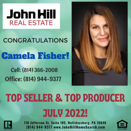 TOP SELLER AND TOP PRODUCER FOR JULY 2022! 