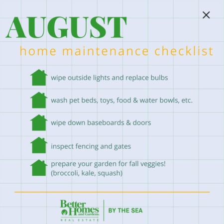 August Monthly Home Maintenance