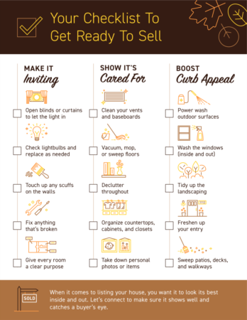 Your Checklist To Get Ready To Sell [INFOGRAPHIC]