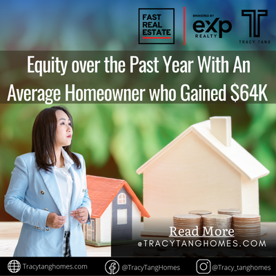 Equity over the Past Year With An Average Homeowner who Gained $64K 
