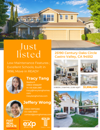 Just Listed - 25190 Century Oaks Circle Castro Valley, CA 94552