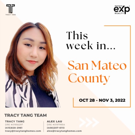 San Mateo County Weekly Market Report: OCTOBER 28 - NOVEMBER 3, 2022