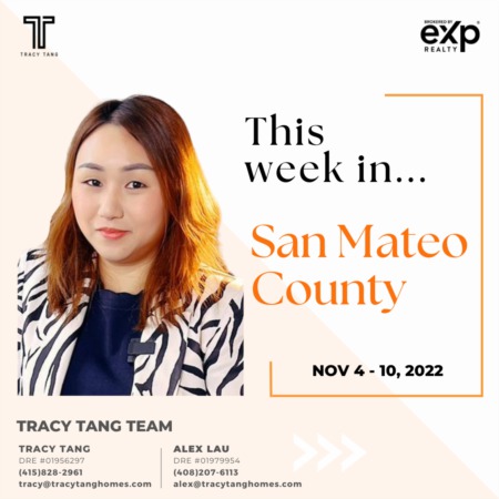 San Mateo County Weekly Market Report: NOVEMBER 4 - 10, 2022