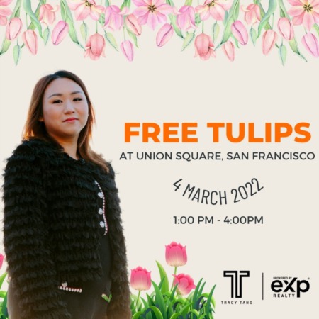 80,000 Free Tulips at Union Square: Celebrate International Women's Day in San Francisco