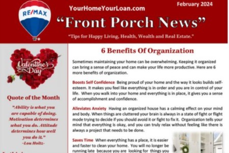 February Front Porch News