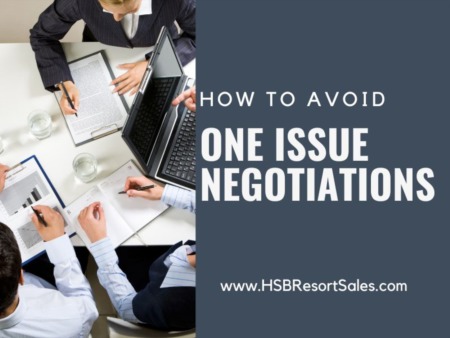 Why You Should Avoid One Issue Negotiations