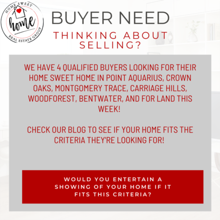 Buyer Needs - Feb. 7th